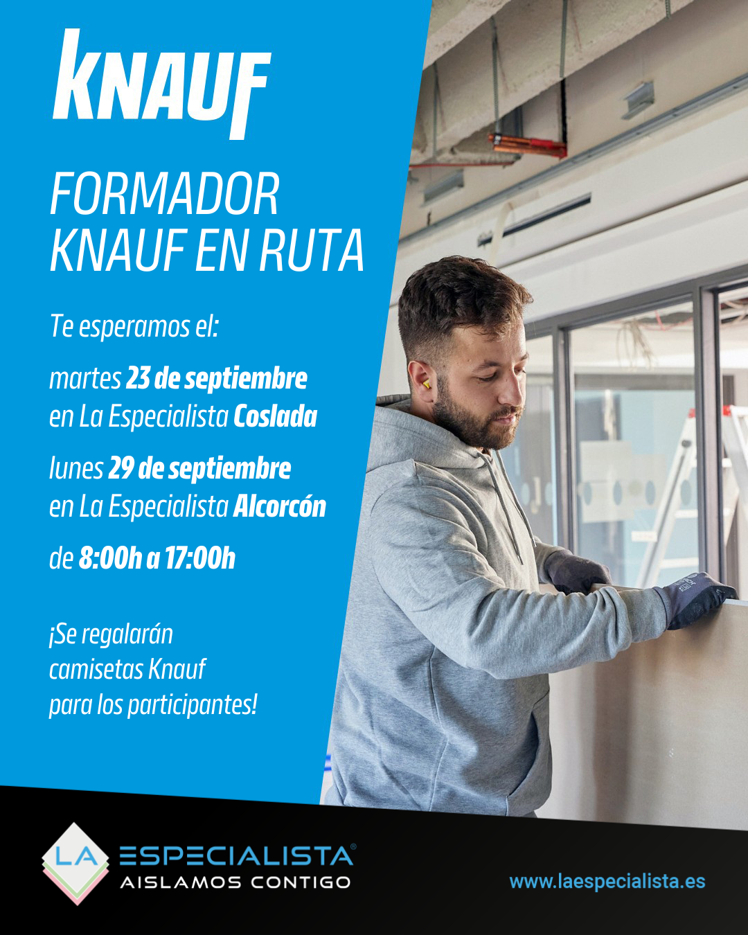 La formación Knauf, directamente en tu almacén La Especialista