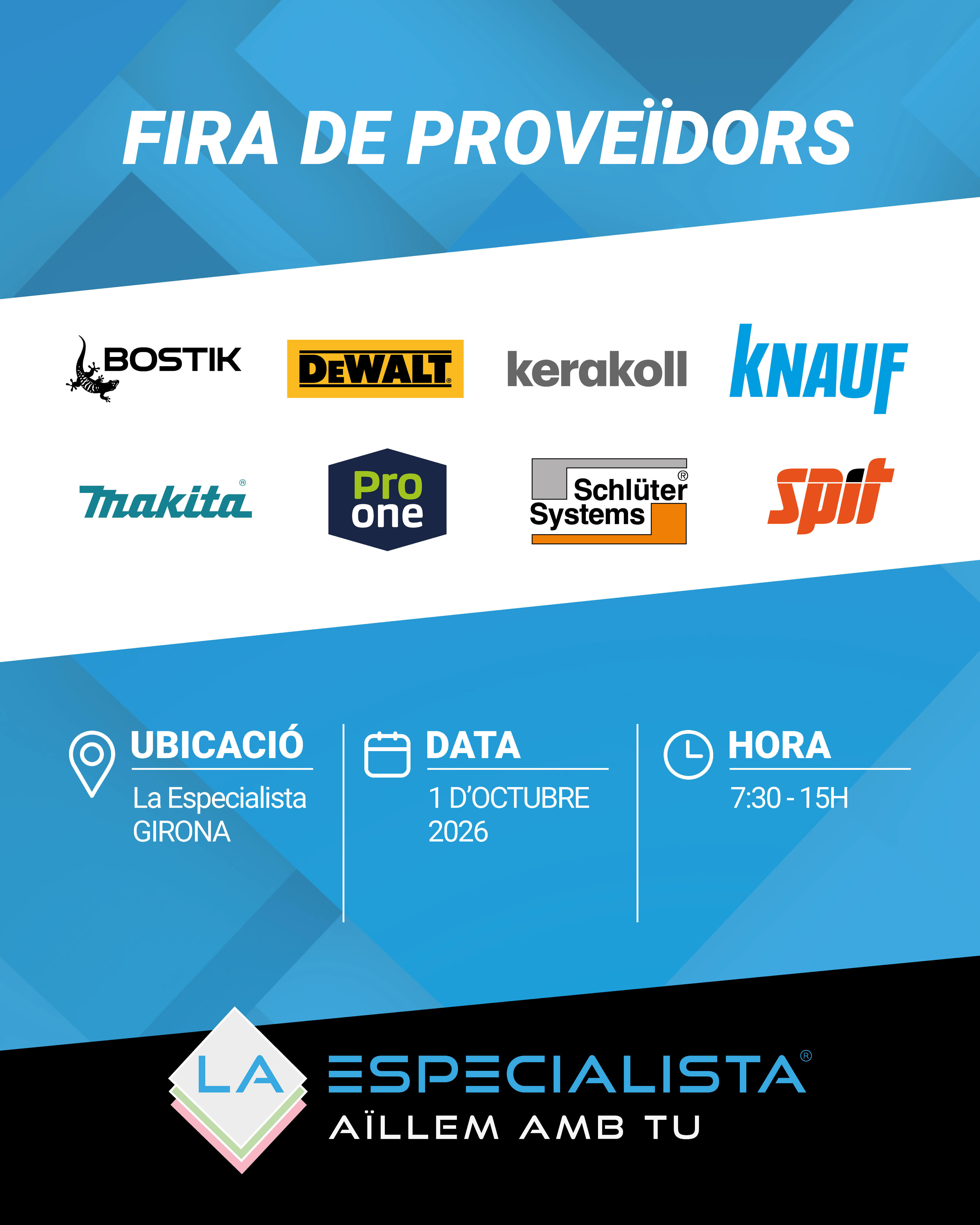 Jornada de portes obertes per al professional a La Especialista Girona! [1 d'octubre de 2026]