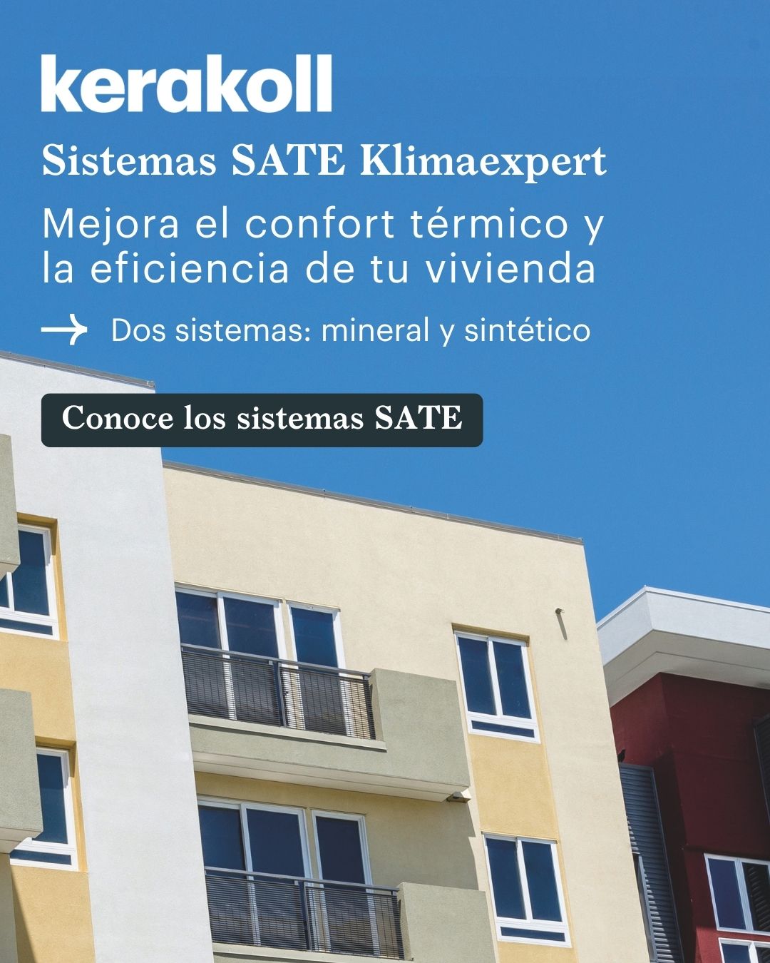 Sistemas SATE Klimaexpert de Kerakoll